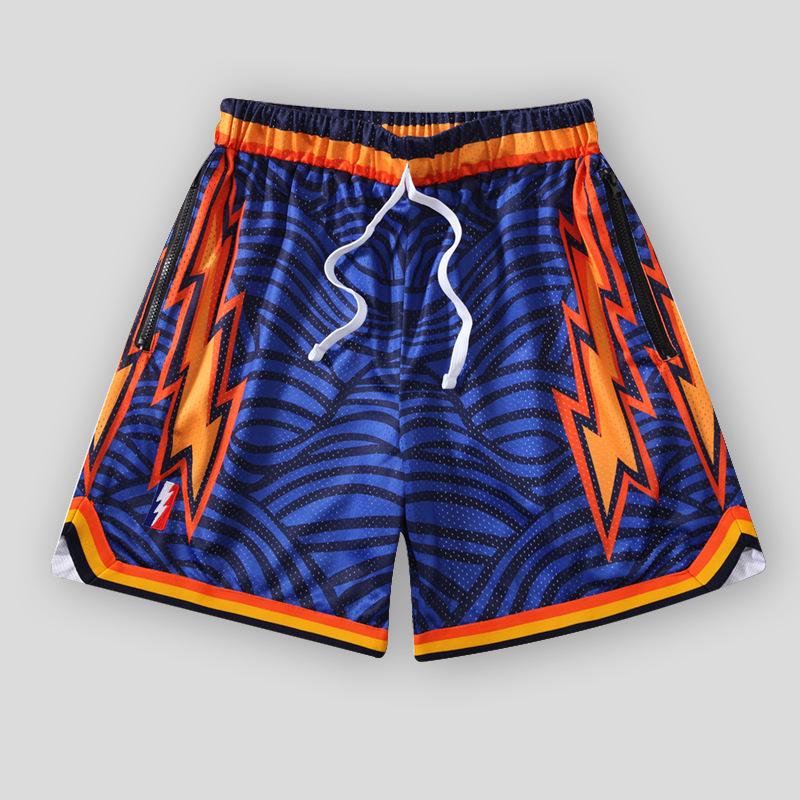 

Унисекс Ретро Сетчатые Баскетбольные Шорты - Дышащие, Двухслойные, Повседневная одежда выше колена для лета S