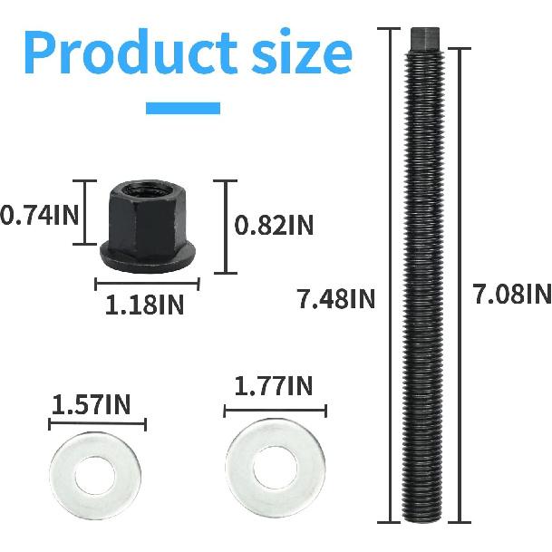 Pulley taller for Harmonic Balancer Puller Compatible Without Thrust Bearing