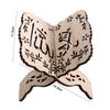 Wooden Carved Quran Bible Ramadan Book Stand Book Shelf Home Decoration Display Stand