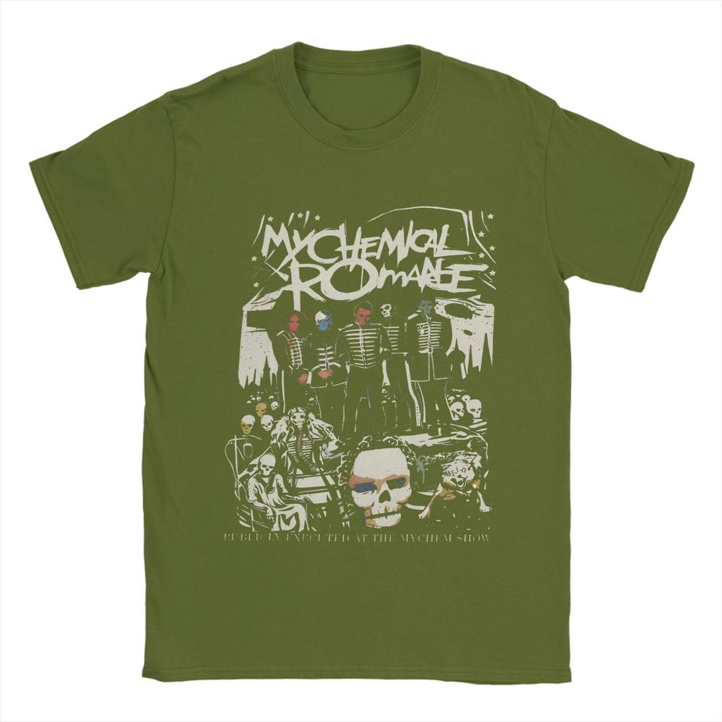 T-shirt Homme My Chemical Romance Coton Vintage Col Rond Manches Courtes Idée Cadeau Hauts