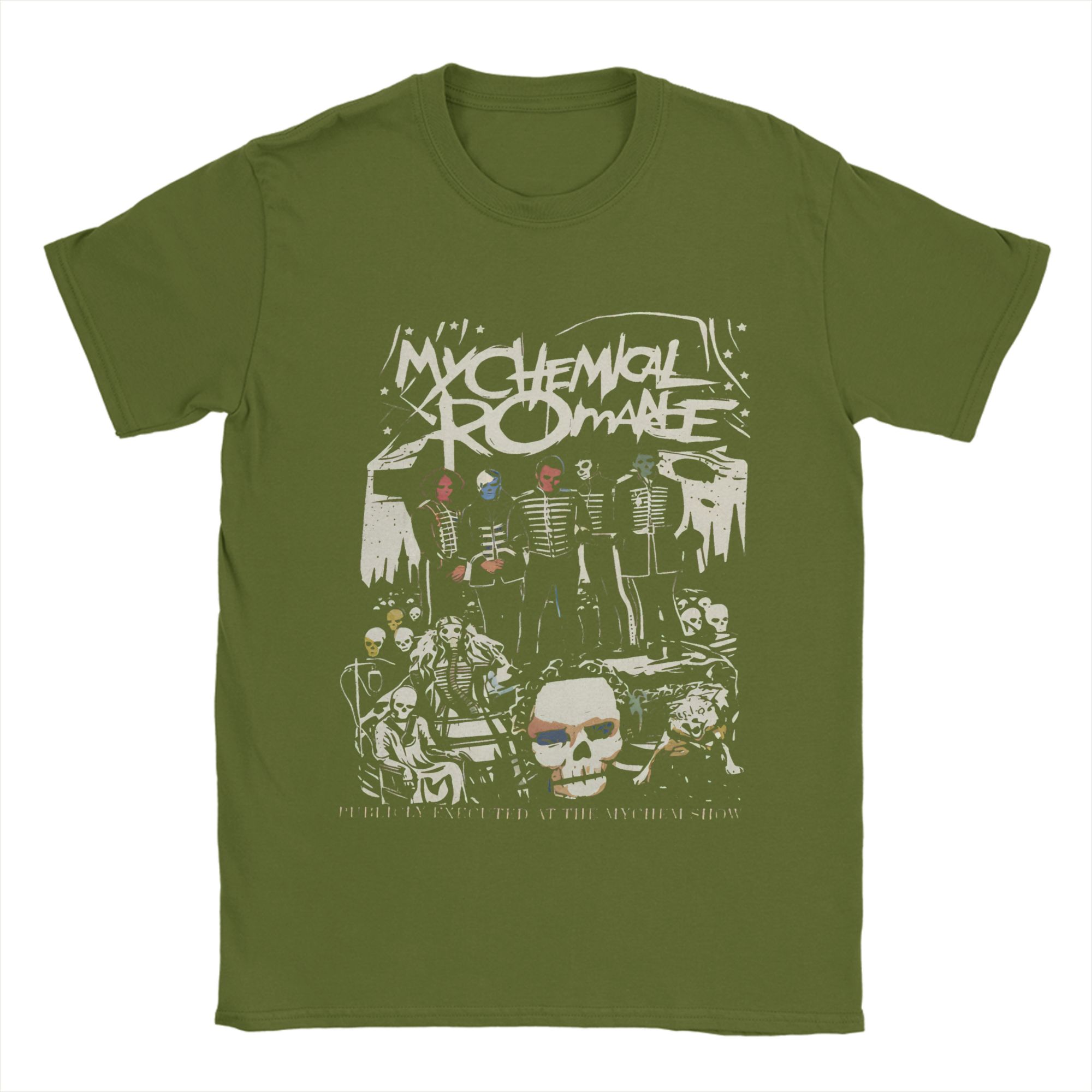 

My Chemical Romances T-Shirt Men Vintage Cotton Tee Shirt O Neck Short Sleeve T Shirts Gift Idea Tops 4XL