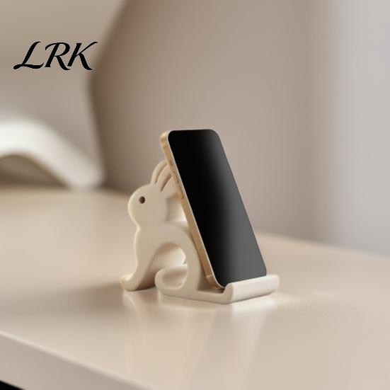 Creative Rabbit Phone Holder Cute Holder, 3D Printed Cell Stand, Bunny Lightweight Travel Shape Mobile Universal Hands-Free Desktop Mount for
