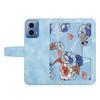 For Motorola Moto G 5G (2024) Case Flower Pattern PU Leather Phone Cover with Card Holder