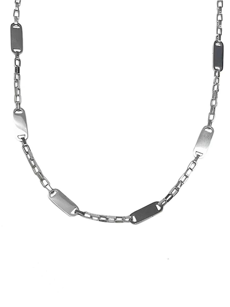 

Titanium steel does not fade, simple metal long-brand splicing chain necklace ins cold wind niche collarbone chain accessories tide