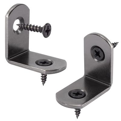 20pcs L Brackets Small Right Angle Corner Brace for Shelves Wood Furniture Chair Drawer with 40pcs Screws