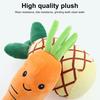 Plush Vegetable Dog Toy Boredom Stress Relief Stuffed Fruit Pet Chew Interactive