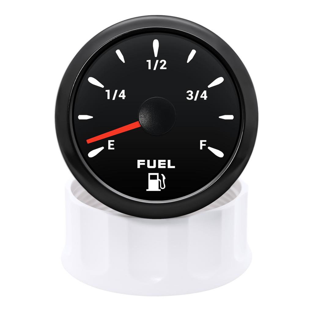 52mm Car Fuel Tank Level Gauge 0-190 Ohm Fuel Float Sensor + Fuel Level Gauge Universal With 7 Color LED Oil Tank Indicator