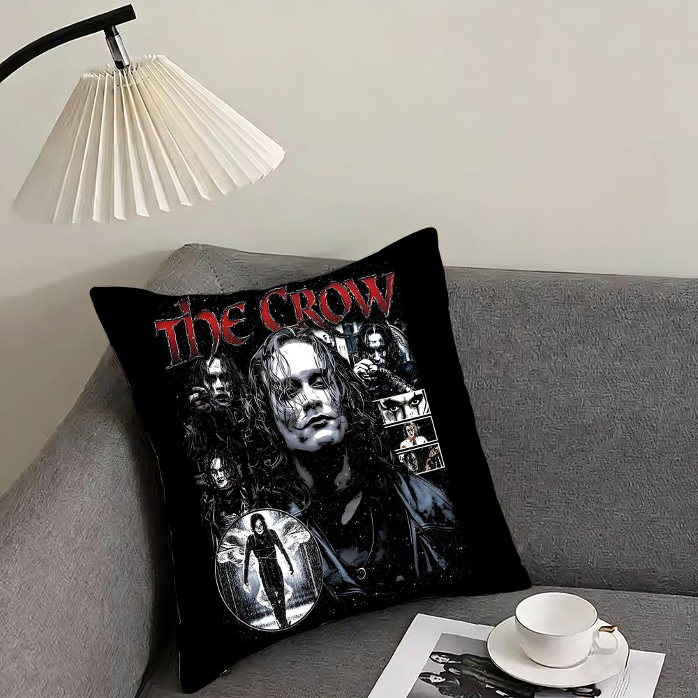 

TThe CCrow Movie Cushion Cover Pillowcase Ultra Soft Skin Friendly Fabric Cloud Like Comfort Concealed Zipper 30x30cm