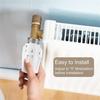 3pcs Frost-Proof Radiator Thermostat Heads Adjustable 5-Level Temperature Control Valve Replacement for Heating Systems