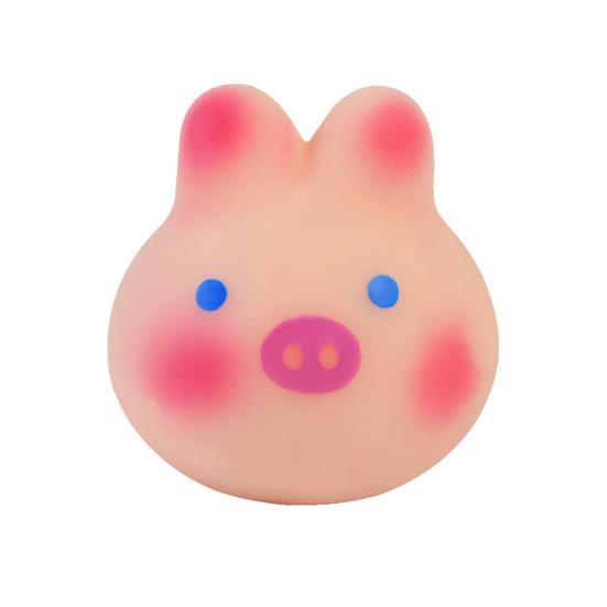 1/2Pcs Stress Relief Yolk Fidget Toy Cartoon Pig Bunny Watermelon Double-yolked Egg Squeeze Sensory Toy Hand Exercise Relaxation Stress Ball