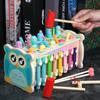 Interactive Wooden Owl Children Whacka Mole Toys Catching Fishing Features Gift