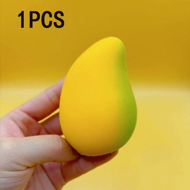 Stress Relief Toy Mango Squishy Ball Super Slow Rebound Decompression Fidget Butter Toy Anxiety Relief