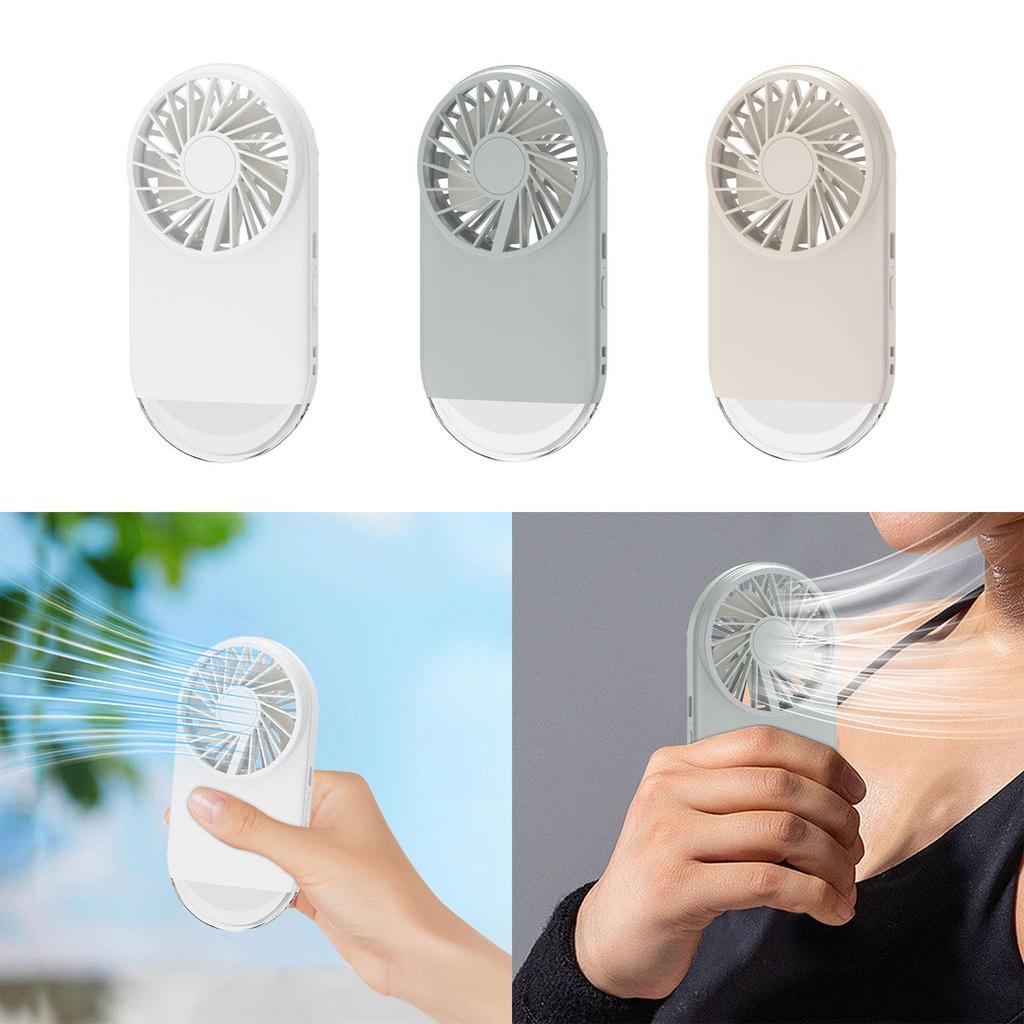 Desk Fan Rechargeable Quiet Compact Air Cooling Fan Personal Fan Portable Mini Handheld Fan for Car Travel Home Hiking Outdoor