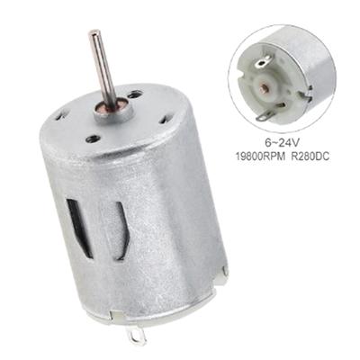 Mini ventilátory Odšťavňovač Vodní čerpadlo Kosmetický přístroj DIY hračky Mini stejnosměrné motory R280 Vysoký točivý moment Vysoké otáčky stejnosměrné motory 3-12V 3500 ot/min