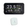 Wireless Car Temperature Monitor In-Car Thermometer With External Sensors Type-C Rechargeable Auto Temperature Display