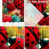2D flat printing 2pcs Curtain Curtains Spring Ladybugs Garden Digital Printed Polyester Drapes Birthday Party Perfect for Living