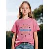 European Size Childrens Round-neck Short-sleeved T-shirt with Unique English Patterns C'EST MARSEILLE BEBE Kids
