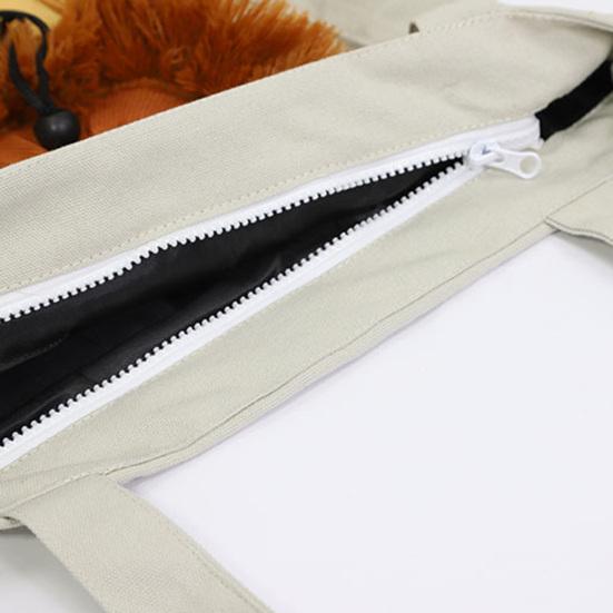 Yousheng Pet Carrying Bag Large Capacity Drawstring Hole Lion Modeling Pet Dog Cat Carrying Traveling Bag Pet Supplies