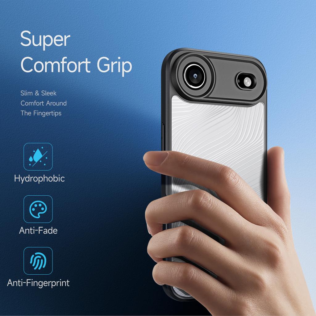For iPhone Air Case DUX DUCIS Aimo Series TPU+PC Matte Drop-proof Phone Cover (REACH Certification)