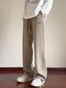 Men's Fleece-Lined Corduroy Wide-Leg Sweatpants for Fall and Winter