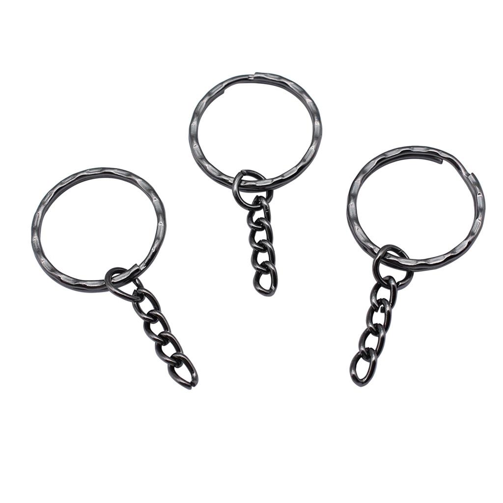 Accessories Parts 25-30mm Key Ring 2 Sizes 4 Colors Vintage Jewelry Supplies QA002