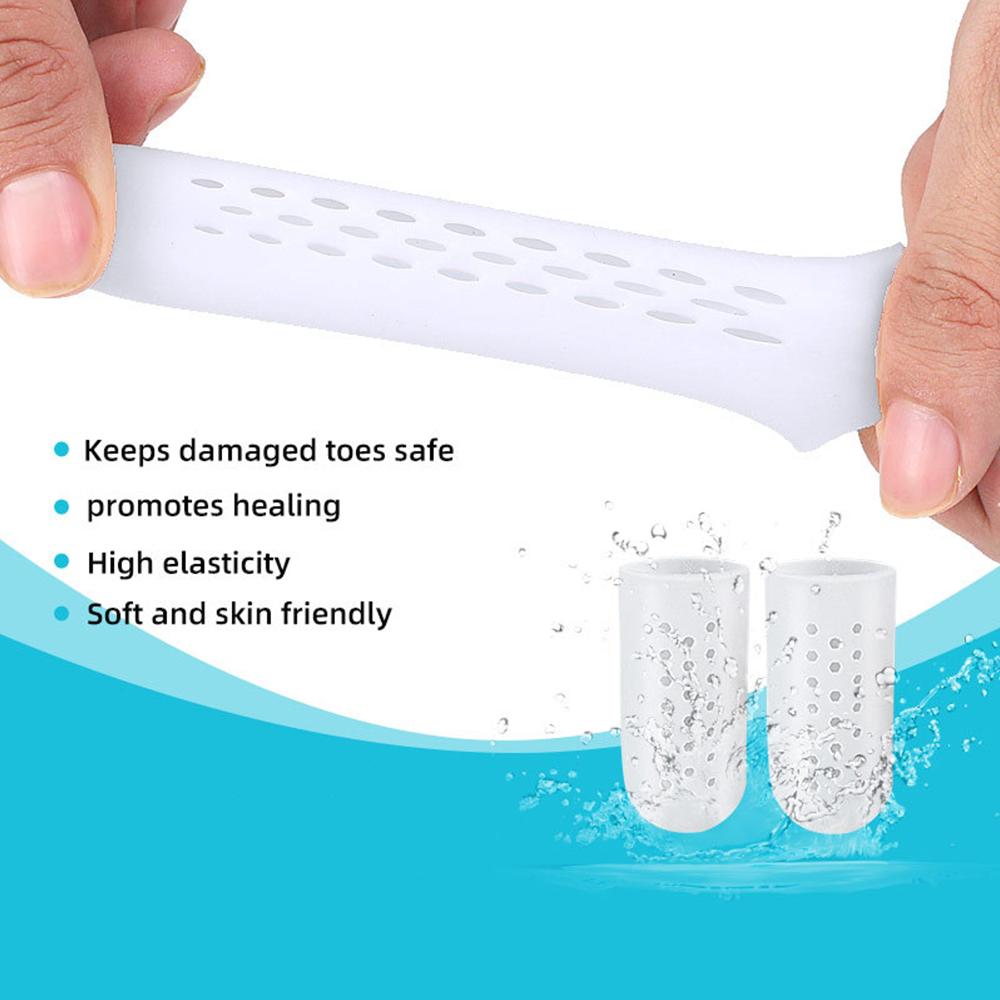 30Pcs Breathable Silicone Toe Caps Toe Protectors Washable Reusable XS/S/M 3Size