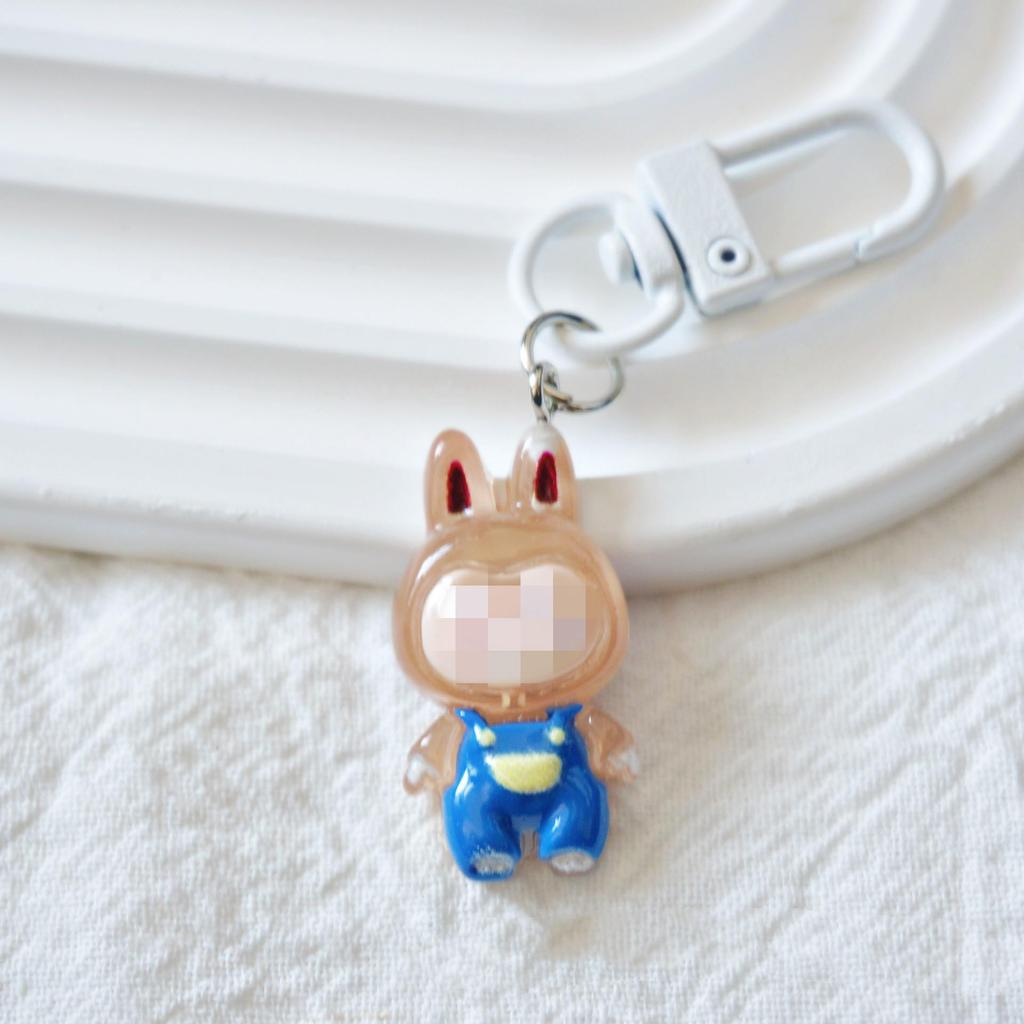 Original Labubu Cartoon Elf Keychain Doll Pendant - Cute Bag Charm Gift