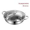 34cm 201 Edelstahl geteilter Hot Pot mit Deckel