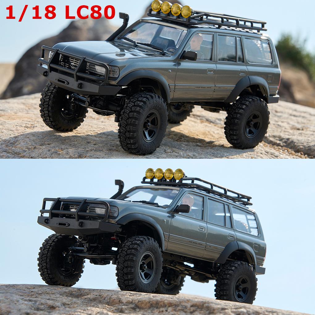 1/10 FCX10 FCX18 LC80 PRO Land Cruiser Brushless RC Crawler 4WD Brushless Toyota LC80 Simulation Crossing Climbing Car Model