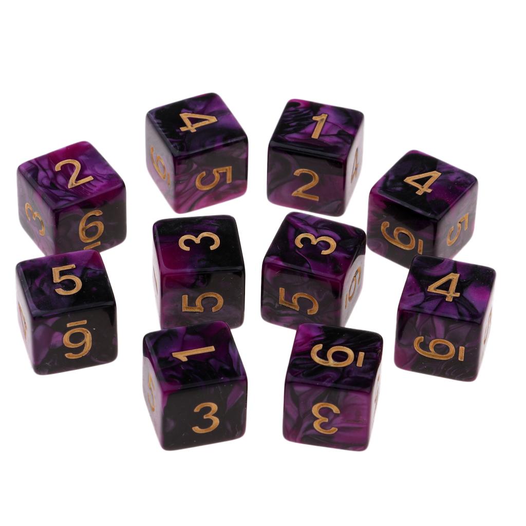 10 Pieces RPG DND Game Set with D6