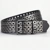 New Men's and Women's Same Willow Hollow Air Eye Punk Style Belt Personalized Trend Waist Belt