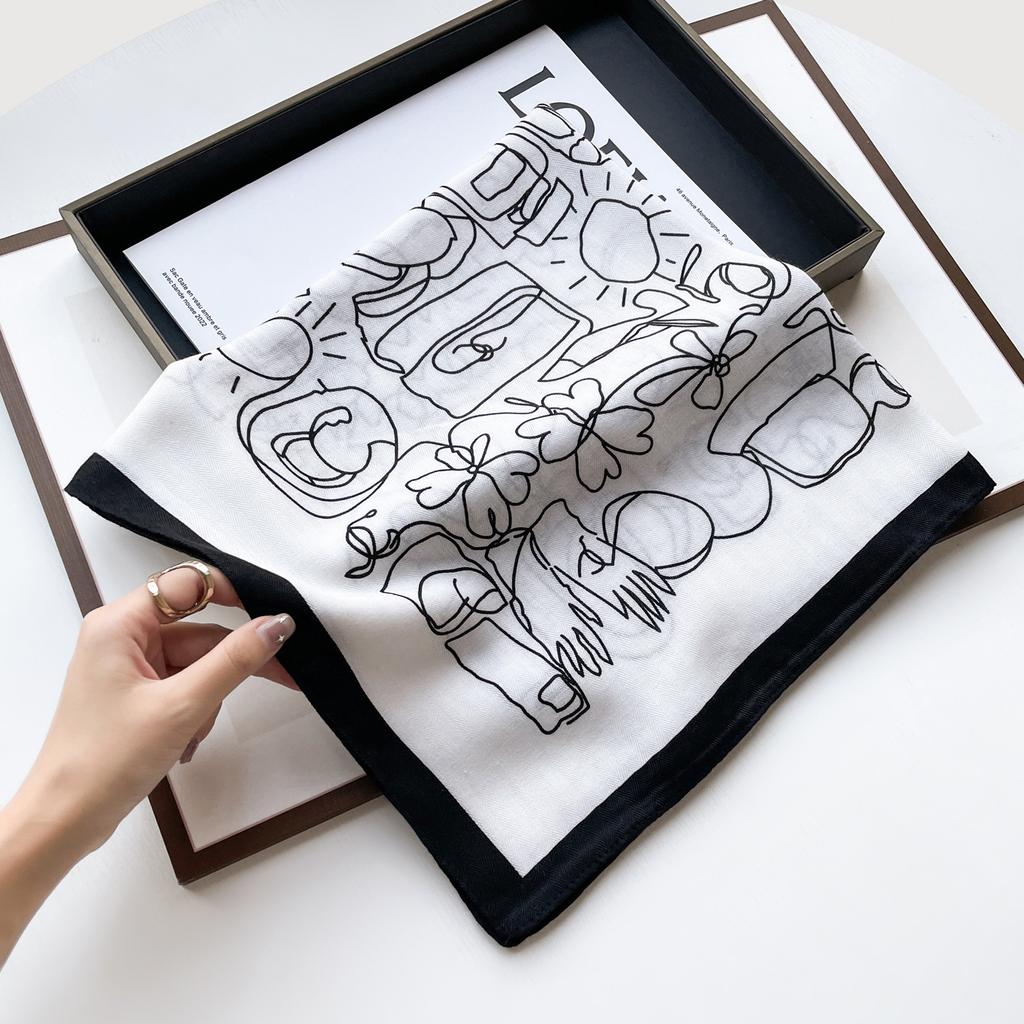 Spring And Summer Satin Long Scarf For Women Sunscreen Shawl Fashionable Beauty Scene Satin Long Scarf Versatile Travel Scarf