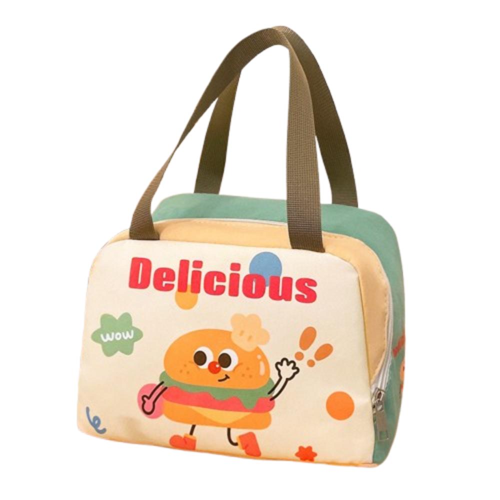 Водонепроницаемая термосумка-тоут, пакеты для хранения еды с попкорном, повседневная термосумка для еды, для улицы Hamburger