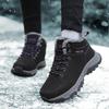 Women's winter snow boots plush warm cotton shoes wear-resistant large size windproof sports outdoor lace-up short boots women's boots