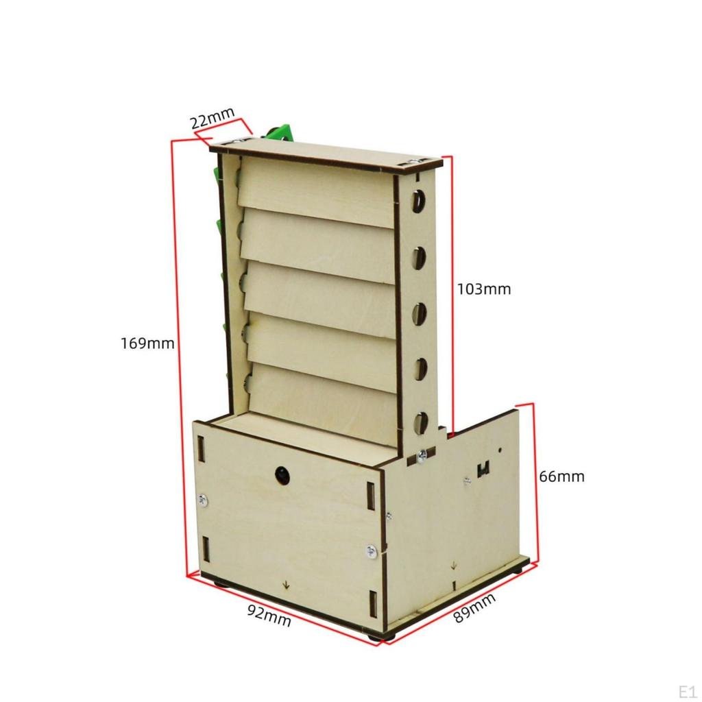 WindowShadeWindow Model Cut Mechanical with Remotes Control Wooden Building Project for