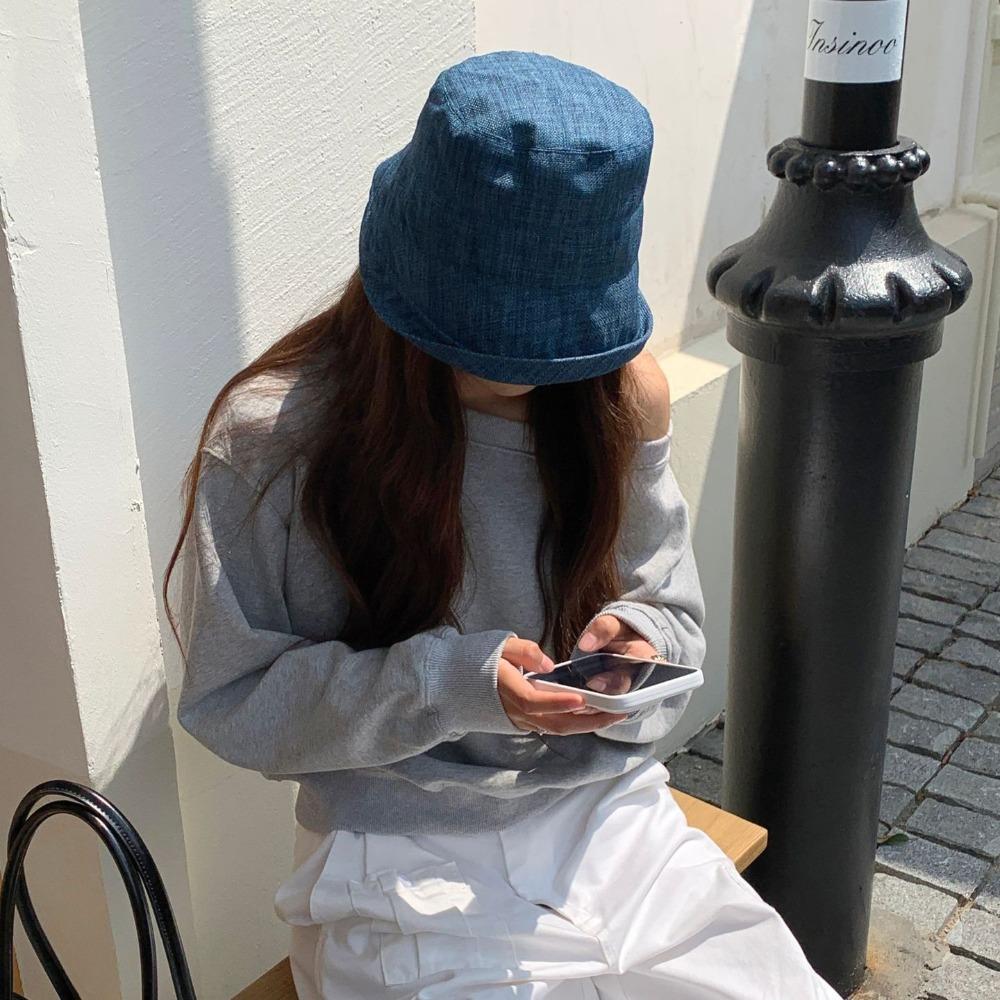 Quick-dry Flax Sun Hat Sunscreen Japanese Style Bucket Cap Fashion Roll Rim Fisherman Hat  Camping