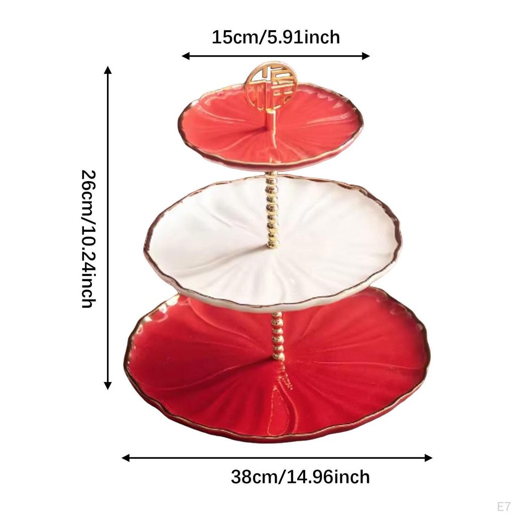 Layered Cake Stand Cupcake Holder Light Luxury Display Candy Plate Dessert Tiered Serving Tray