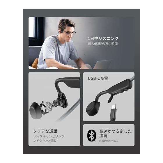 Słuchawki Bluetooth 5.1 SHOKZ OpenMove Bone Conduction, oficjalny sklep Oryginalne słuchawki bezprzewodowe, spotkania zdalne, takie jak Zoom, praca zdalna, praca zdalna