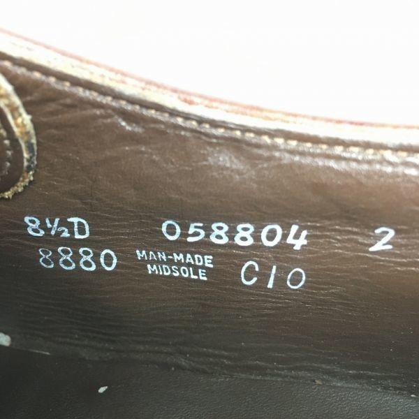 Vintage 80s-90s FREEMAN U-Tip Business Shoes Brown Size 8.5D (26.0-26.5) Men's(USED)