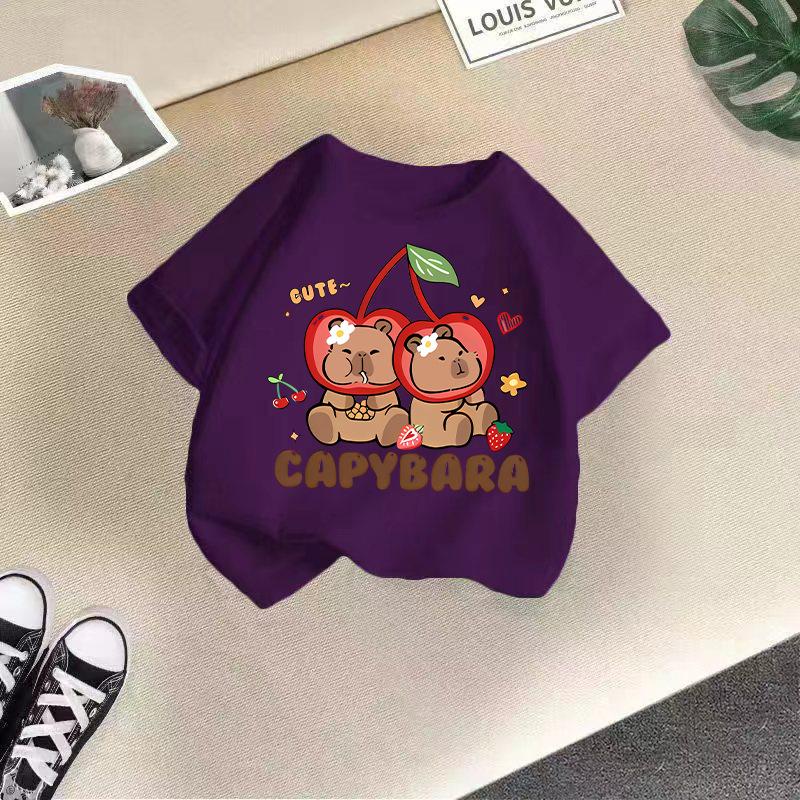 Children's Casual Short-sleeved T-shirt - Summer Girls' And Boys' Fashionable And Cute T-shirt