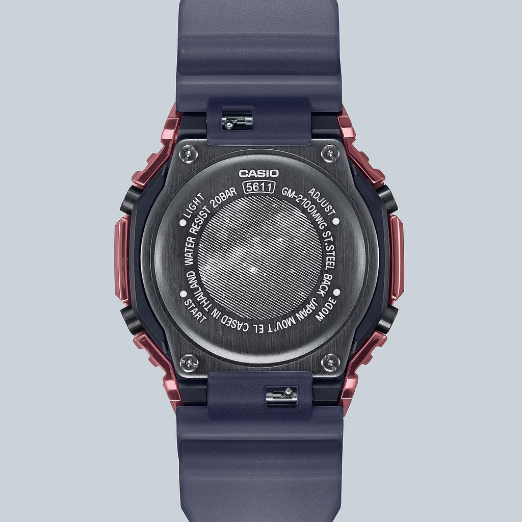 Casio G-SHOCK Men's Stainless Steel 200M Water Resistant Analog Shock Resistant Quartz Watch GM-2100MWG-1A