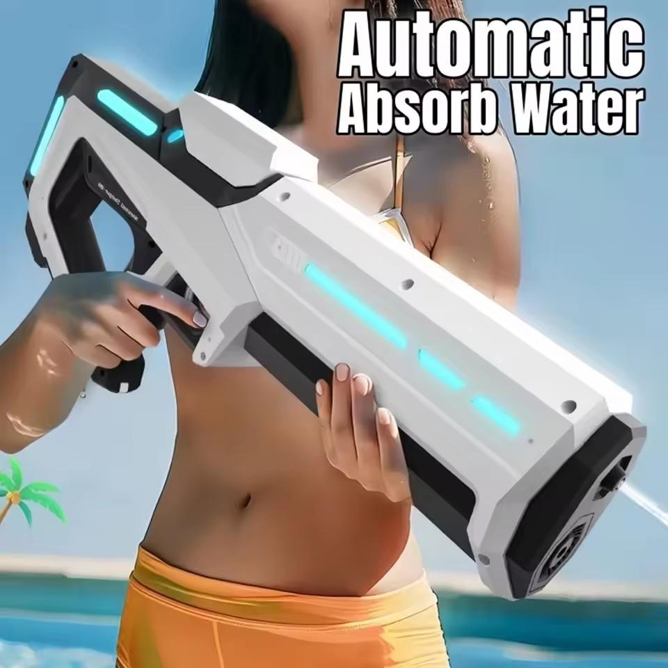 Pistole ad Acqua Elettriche progettate per Adulti Alta Pressione Assorbimento Automatico Acqua Giocattoli Stagione Calda progettati per Spiaggia più Piscina Regalo