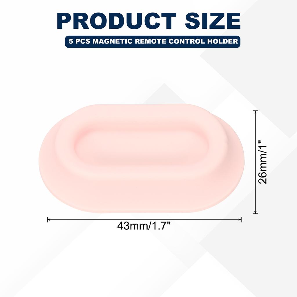 2/5pcs Magnetic Remote Control Holder Wall Mount Silicone Remote Control Organizer Strong for tv Remote Control Air Conditioning