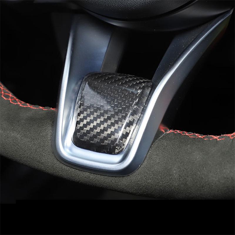 Real Carbon Fiber Steering Wheel Trim for 2020-21 Alfa Romeo Giulia/Stelvio