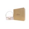 COACH Tabby Polished Pebbled Leather Shoulder Bag, Portable Crossbody Bag Medium Women's White 73995-B4HA