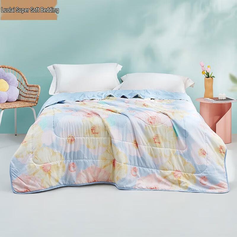 

LUOLAI Super Soft Washed Anti-Mite Summer Quilt