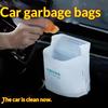 100Pcs Portable Self Adhesive Disposable Car Trash Bags Leak Proof Garbage Pouches for Travel Outdoor Trips