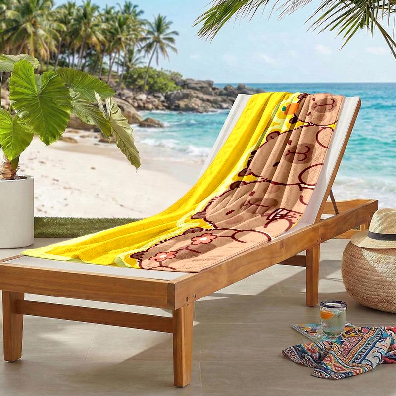 Kapibara Fashion Beach Towel: Ideal for Summer Adventures Soft, absorbent and quick drying suitable for swimming and bathing
