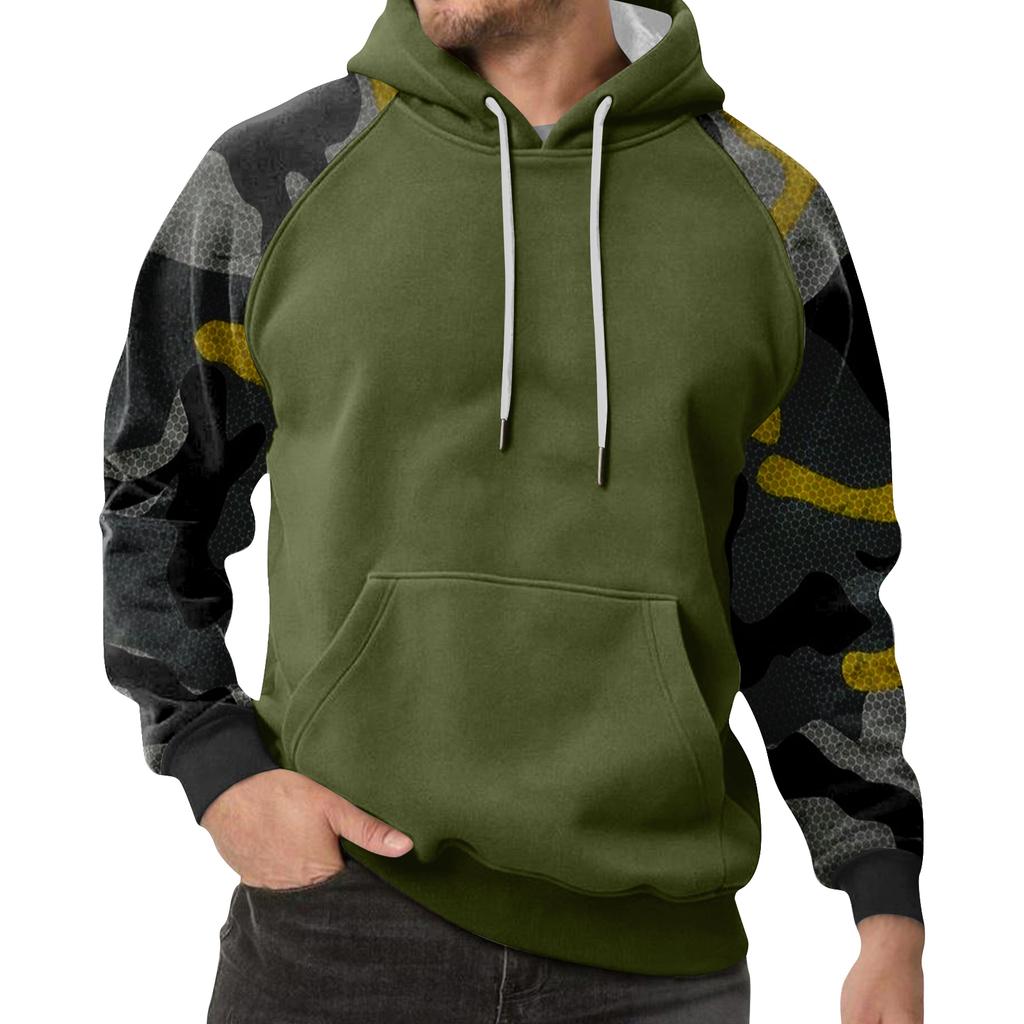 Men's Camouflage Sweatshirt Hoodie Men's Sports Large Size Casual Sweatshirt