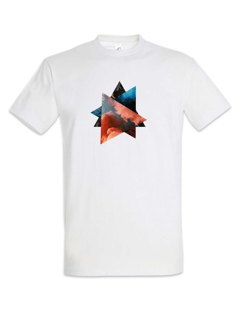 Abstract Triangles T-Shirt Random Abstract Art Colourful Forms Form Oldschool